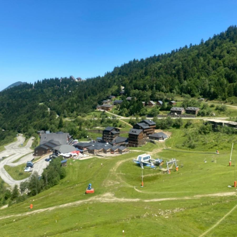 Le Fleuri Ensoleille De Guzet Lägenhet Ustou Exteriör bild